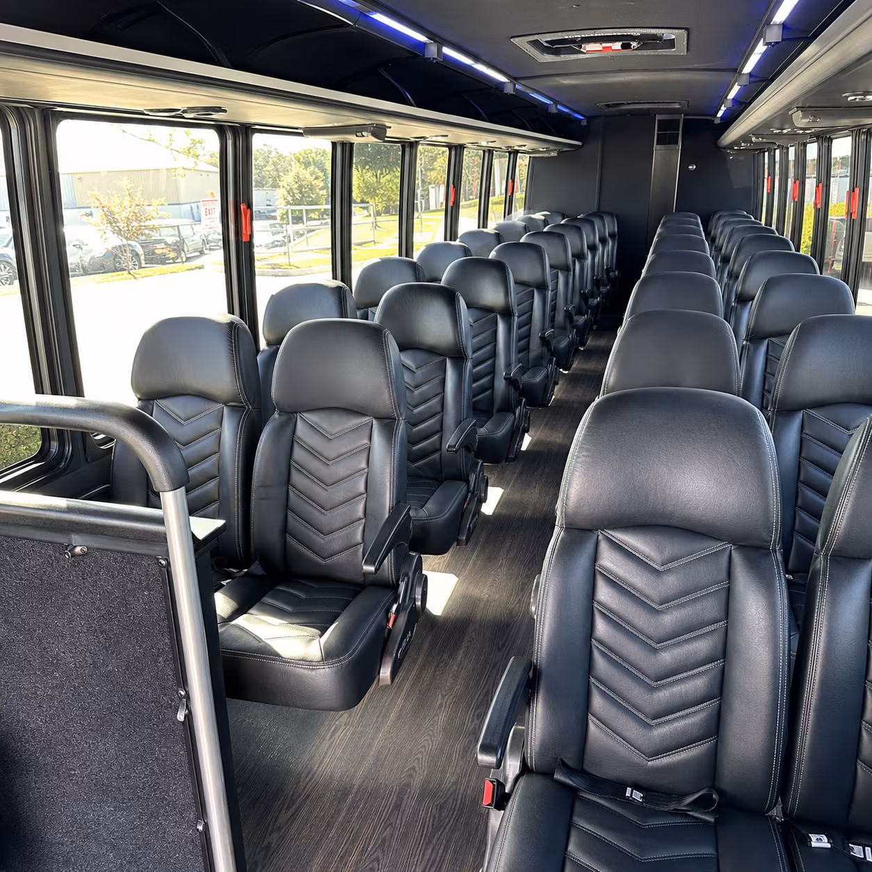 pasadena 30 passenger minibus inside