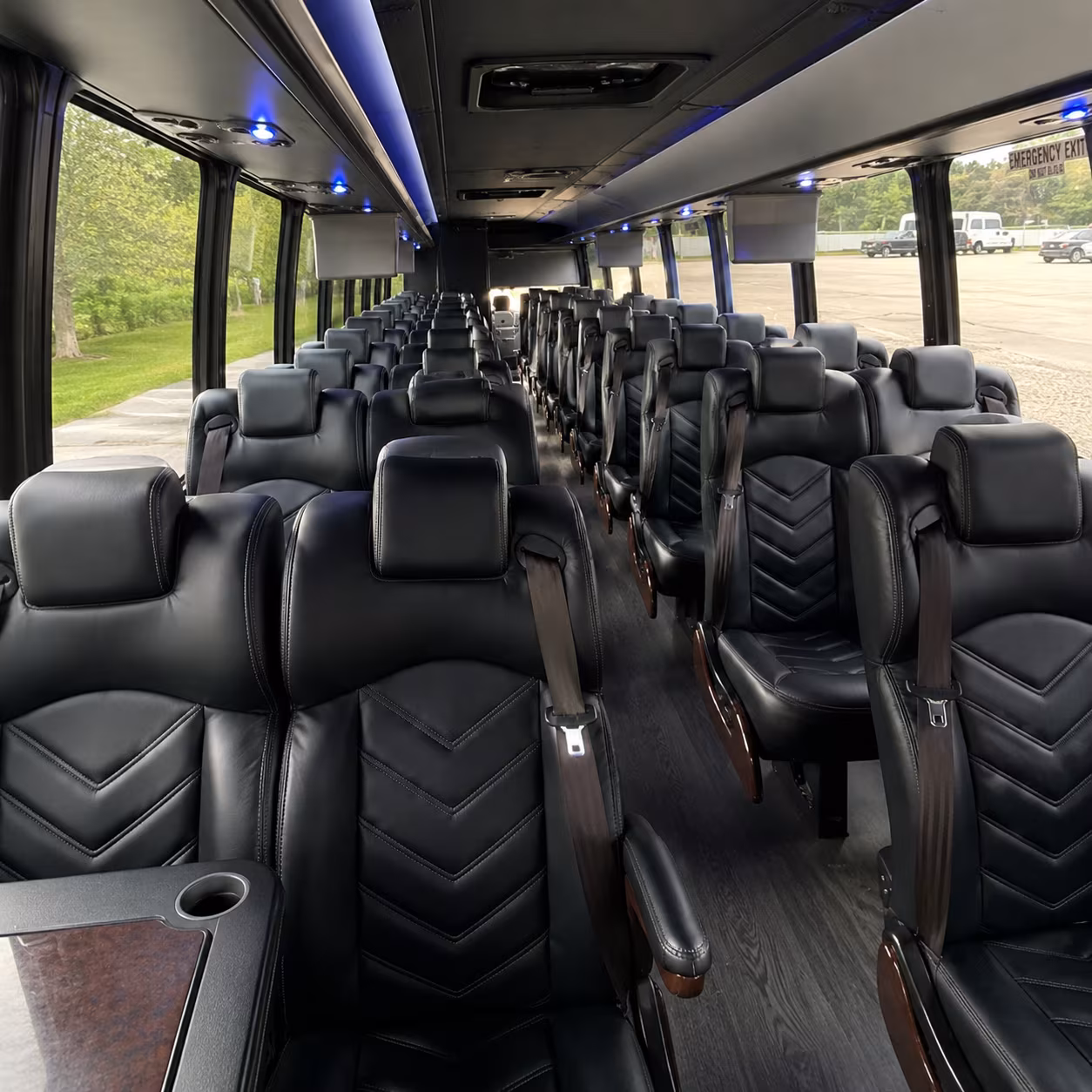 pasadena 35 passenger minibus inside