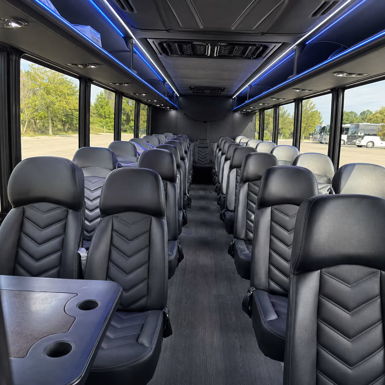 pasadena 35 passenger minibus interior