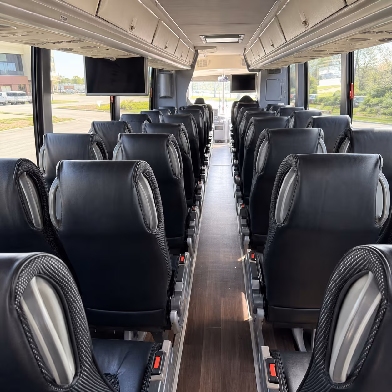 pasadena charter bus inside