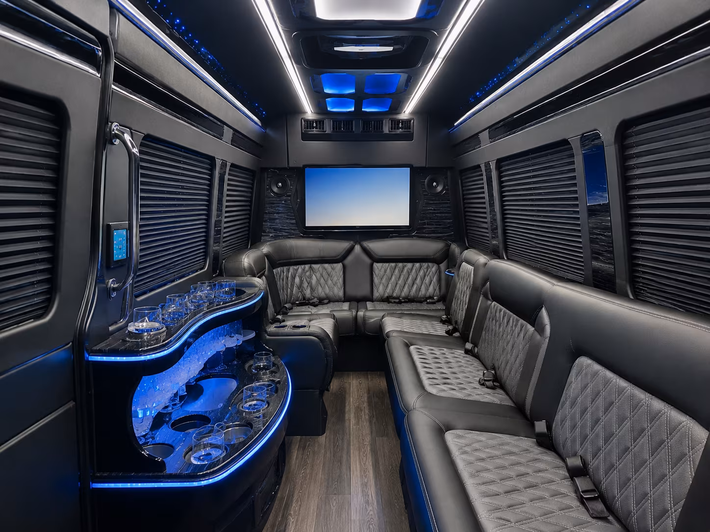 pasadena event transportation onboard seating