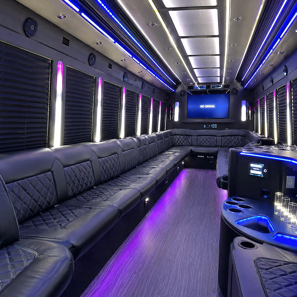 pasadena party bus inside