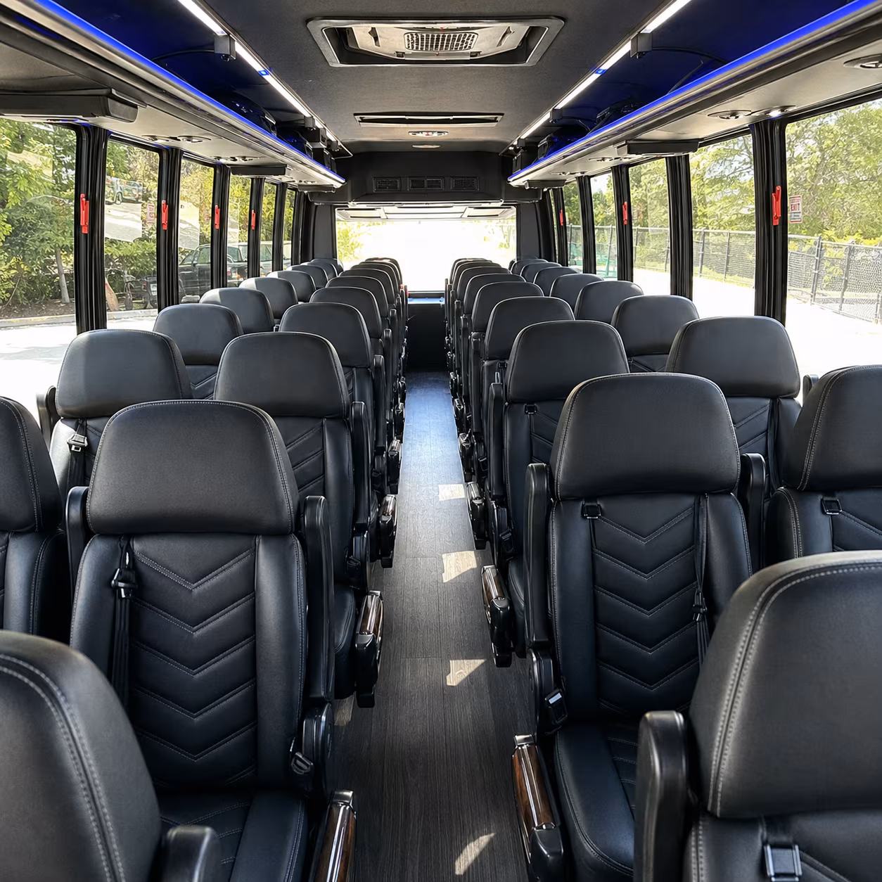 pasadena religious group transportation onboard seating